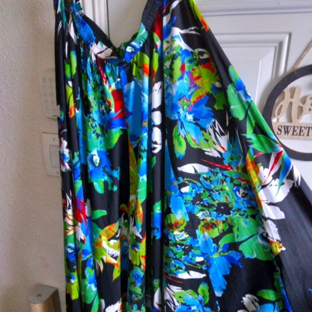 Dark Floral Lucky&Coco Maxi Skirt XL